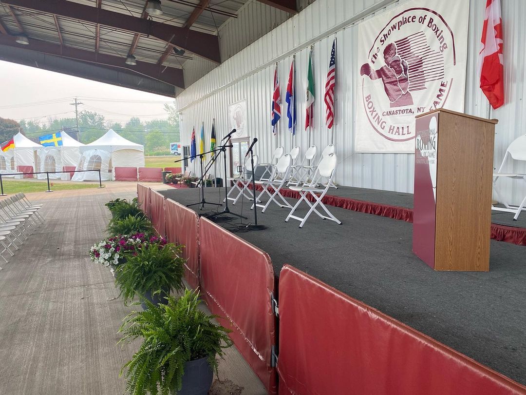 The stage is set in Canastota for The International Boxing Hall of Fame 