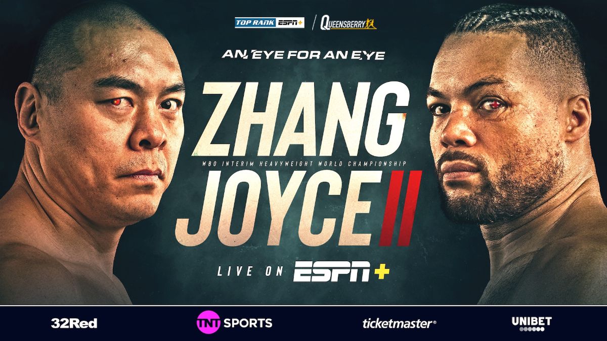 Zhang vs. Joyce 2: Live Stream, Betting Odds & Fight Card
