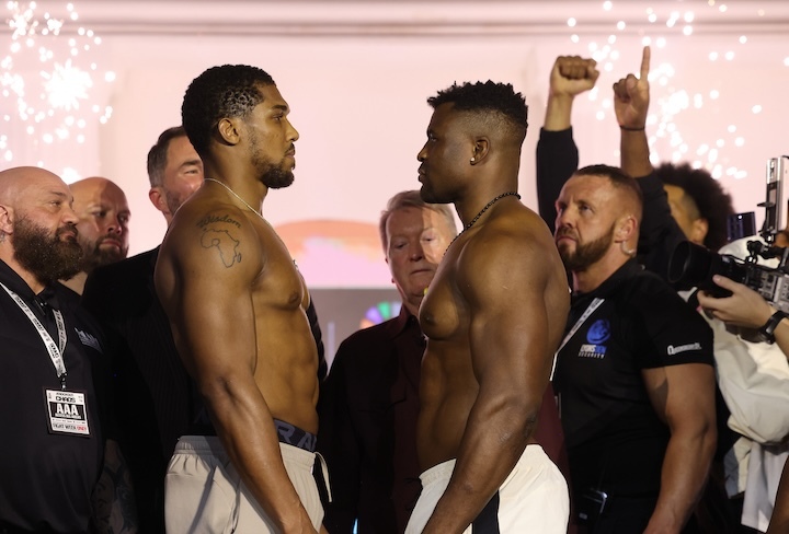 Haye Warns Joshua Against 'Standing And Trading' With Ngannou