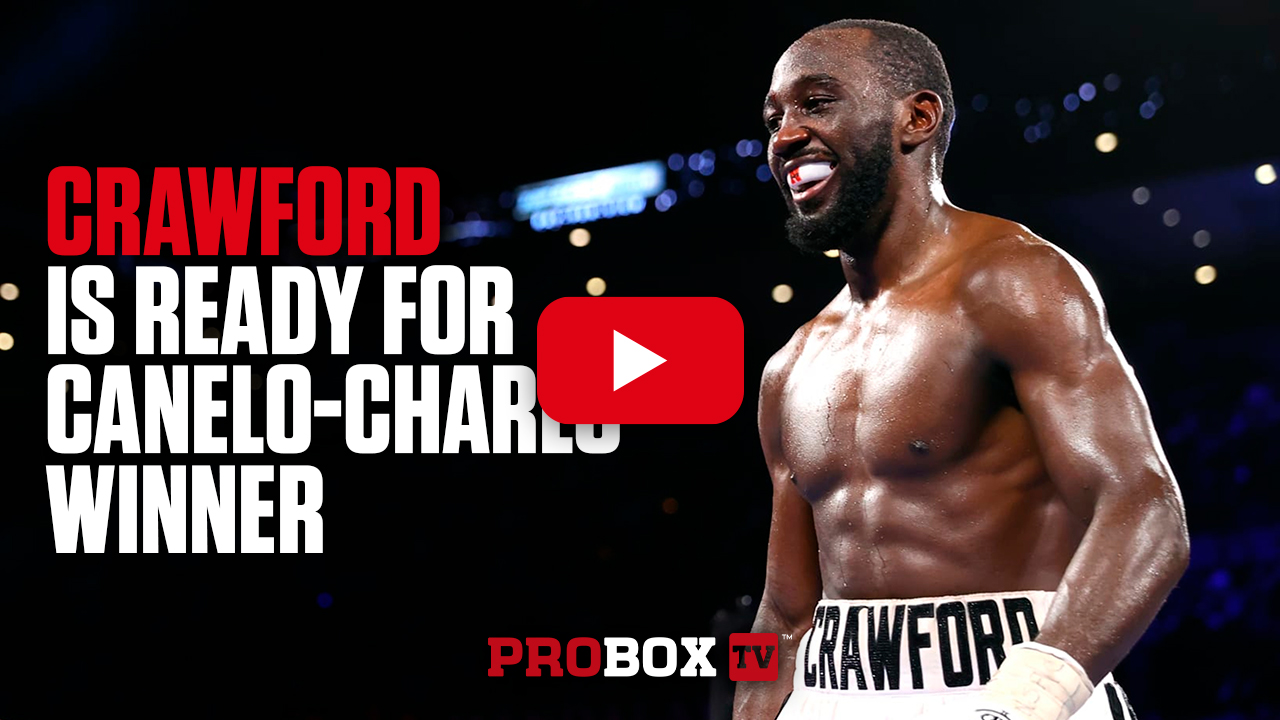 Terence Crawford is targeting the Canelo-Charlo winner, and says he's 'ready now'