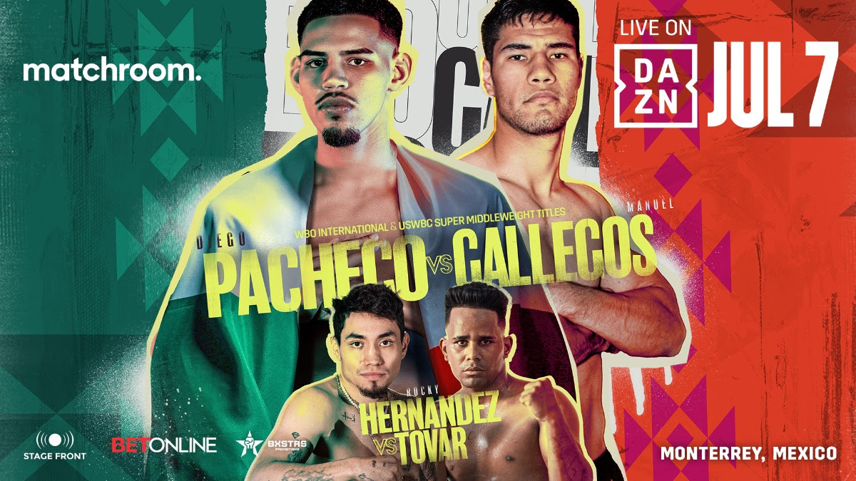 Diego Pacheco headlines DAZN card from Mexico, July 7th