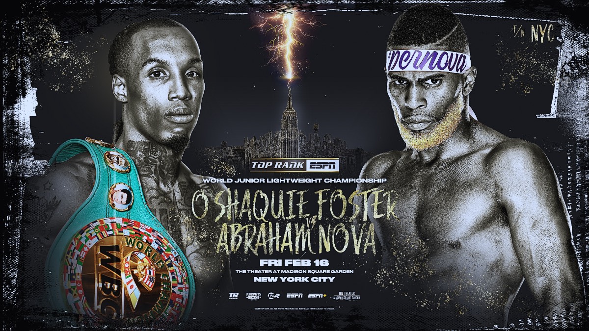 Foster-Nova, and Zayas-Teixeira booked for February 16 at MSG