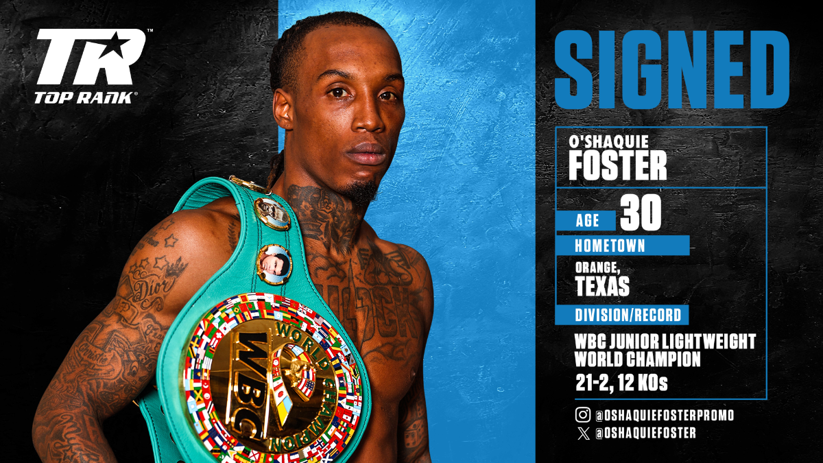 Foster signs with Top Rank
