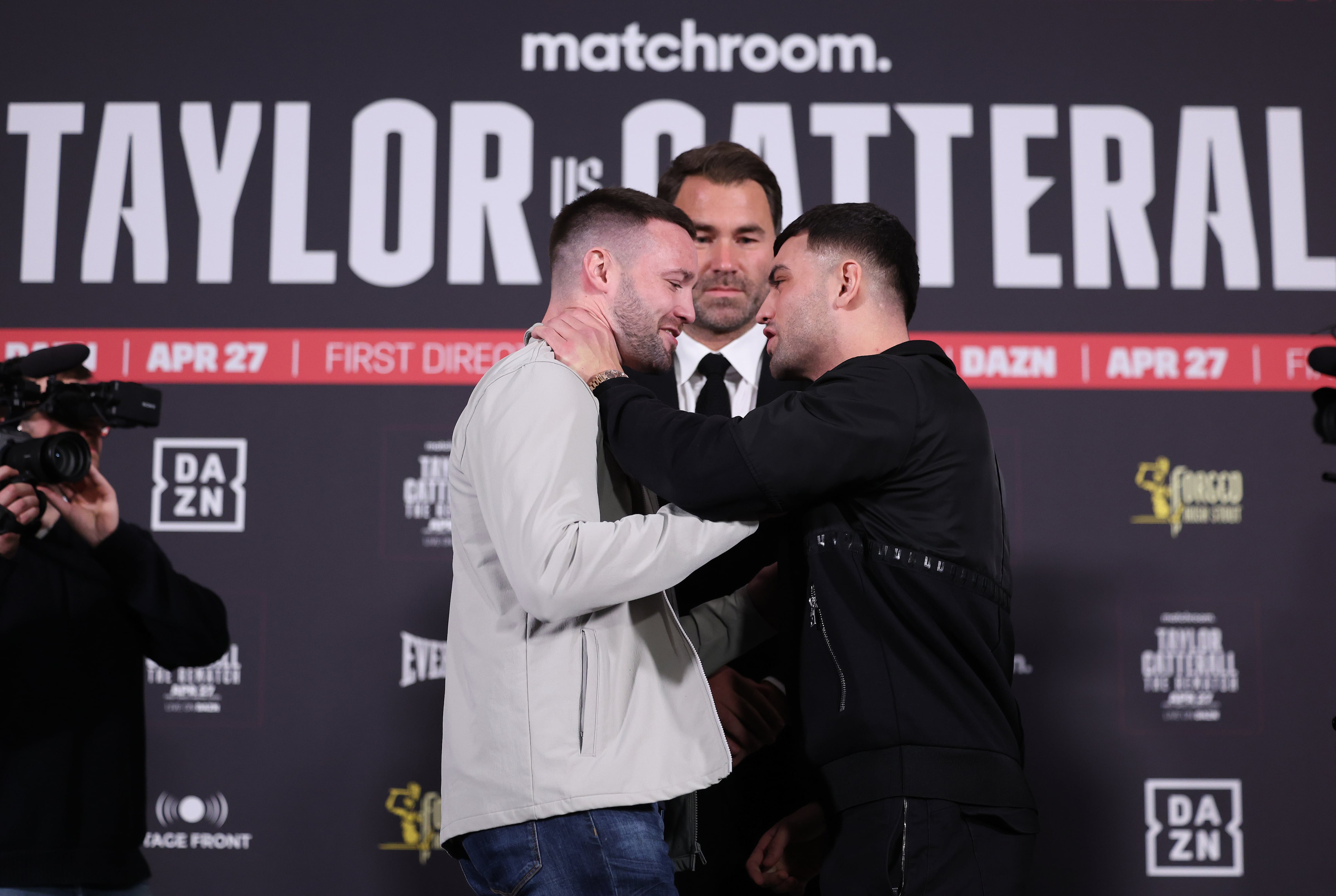 Taylor and Catterall separated after heated confrontation