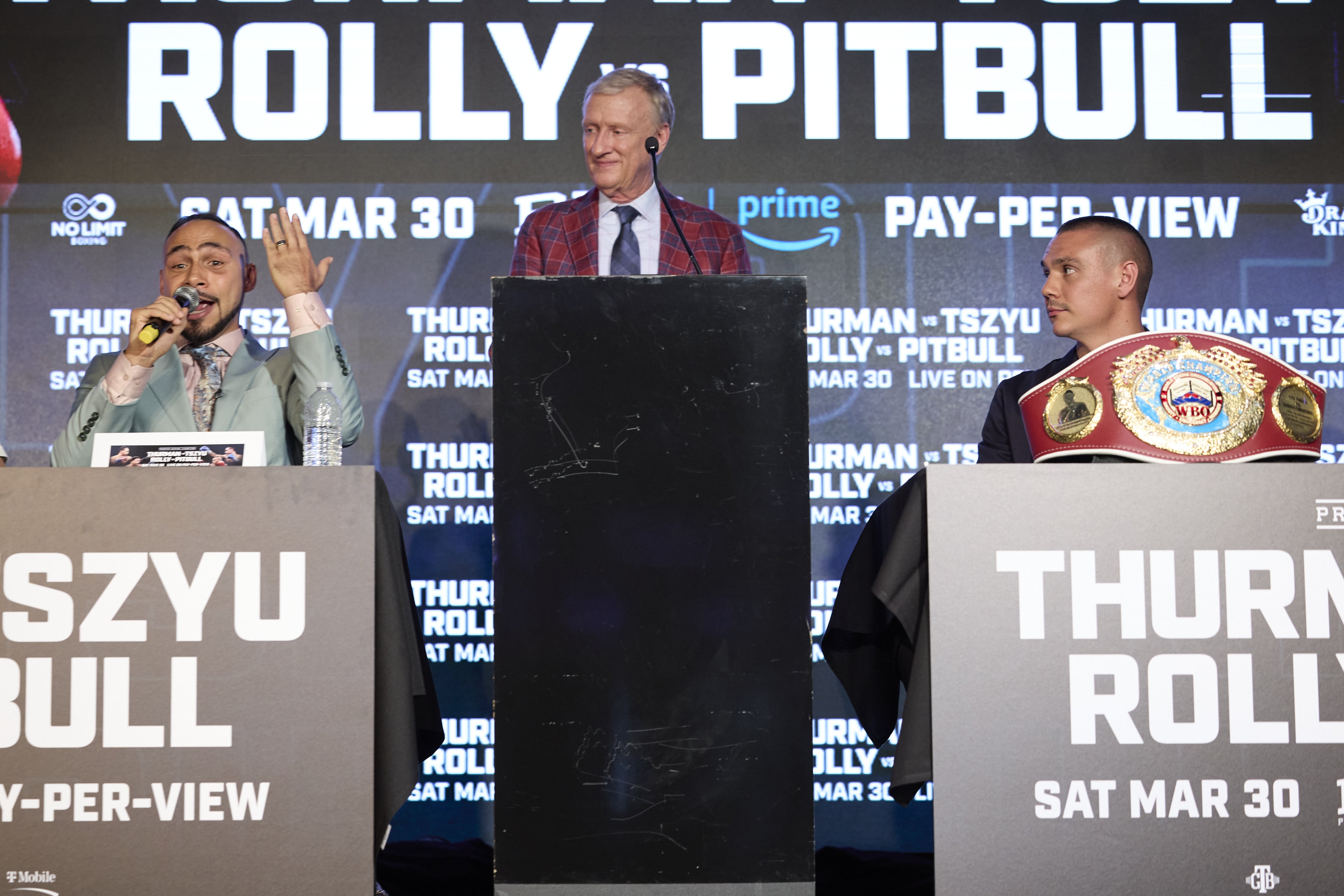 Tszyu and Thurman both confident in victory at opening press conference 