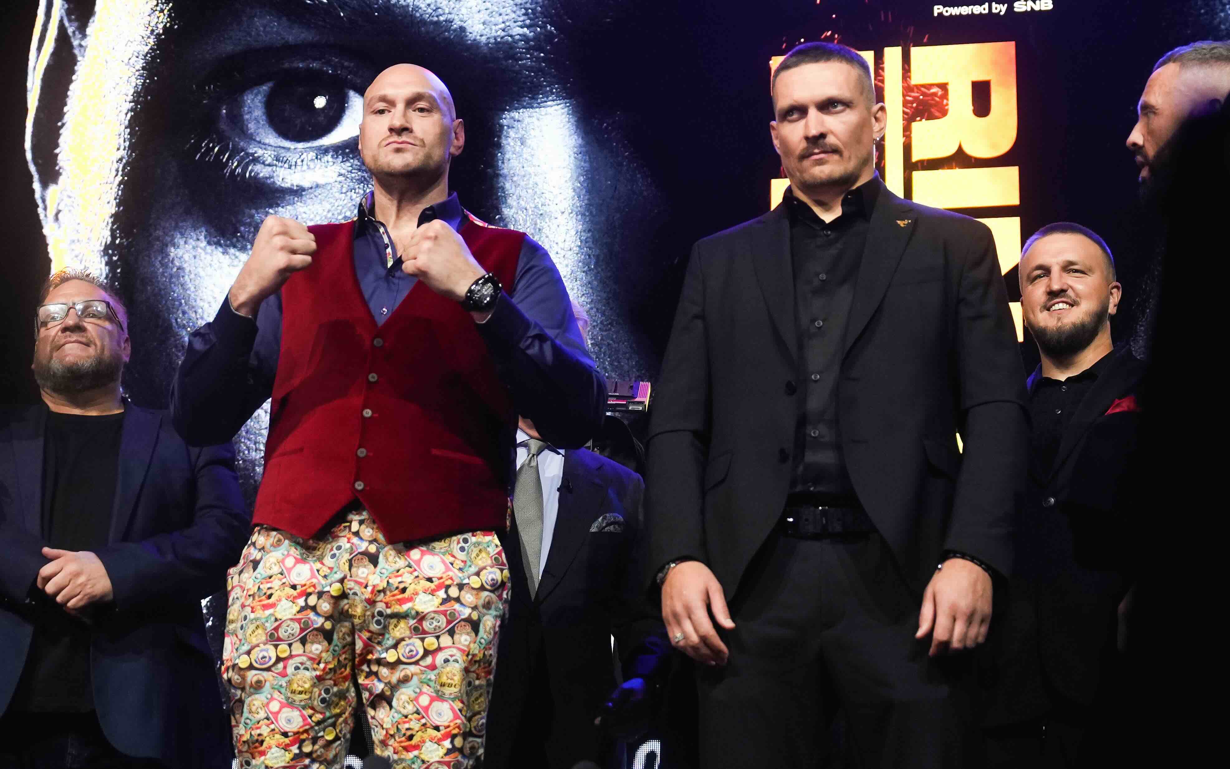 Fury and Usyk preview postponed undisputed heavyweight title fight