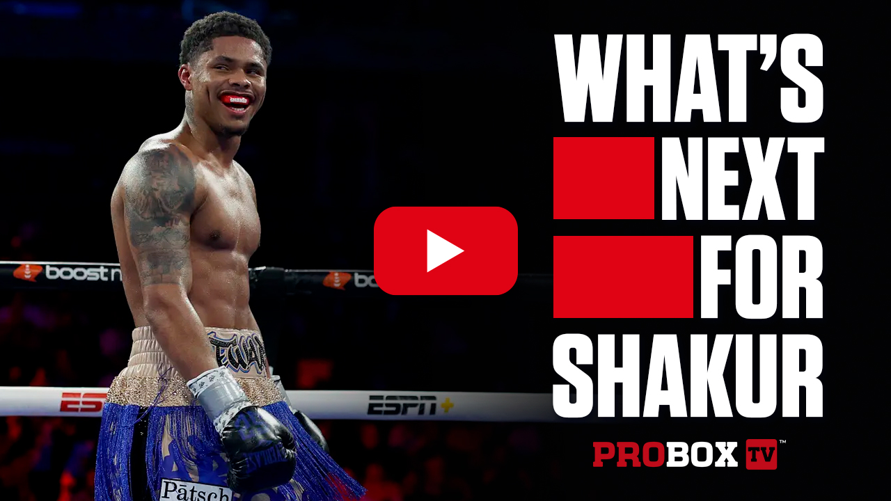 Who does Shakur Stevenson fight next?