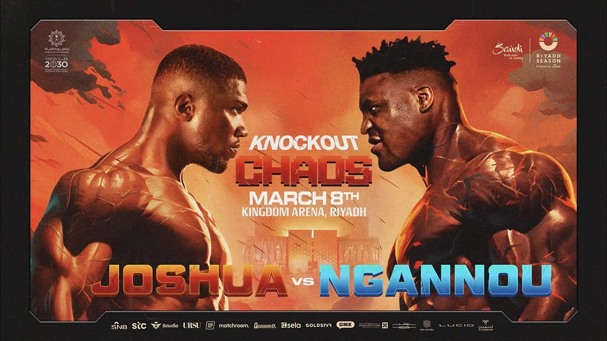 Anthony Joshua vs. Francis Ngannou, Date at Kingdom Arena in Riyadh, Saudi Arabia