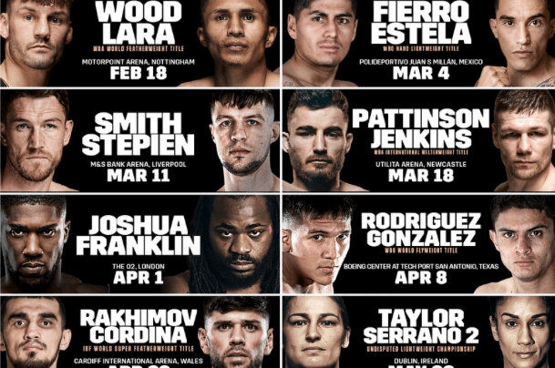DAZN y Matchroom anuncian su calendario de boxeo para invierno/primavera