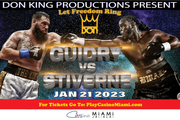 Guidry se enfrentará a Stiverne en el evento principal del 21 de enero