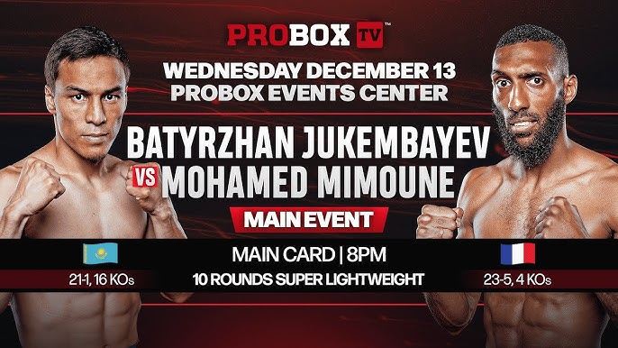 La WNF vuelve con Jukembayev vs. Mimoune en Plant City, el 13 de diciembre