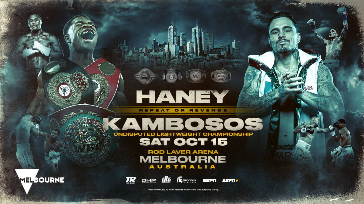 Haney vs. Kambosos II Set For October 16th (October 15th in America)