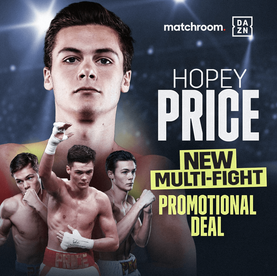 LEEDS SUPER-BANTAMWEIGHT STAR HOPEY PRICE SIGNS NEW MULTI-FIGHT PROMOTIONAL DEAL WITH MATCHROOM