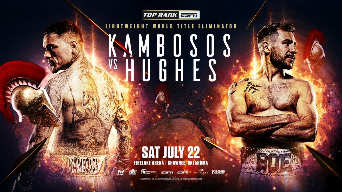 George Kambosos Jr. vs. Maxi Hughes y Keyshawn Davis vs. Francesco Patera, dos combates estelares del peso ligero confirmados para el 22 de julio
