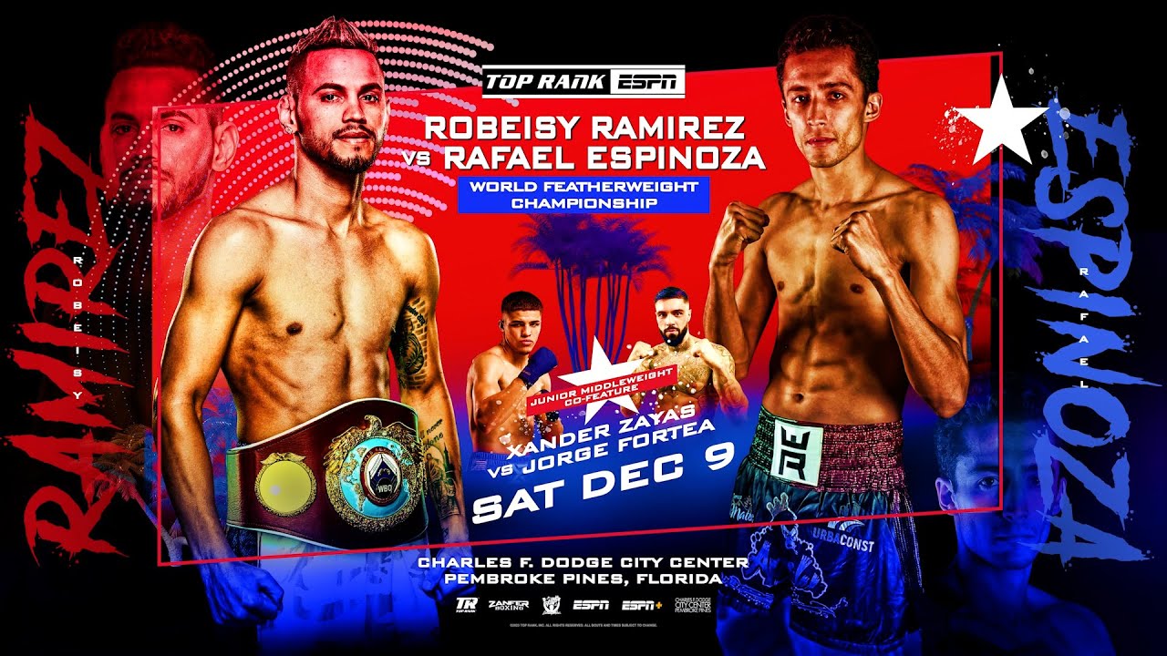 Ramirez vs. Espinoza: Live Stream, Betting Odds & Fight Card