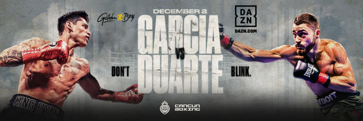 Garcia-Duarte set for December 2nd on DAZN