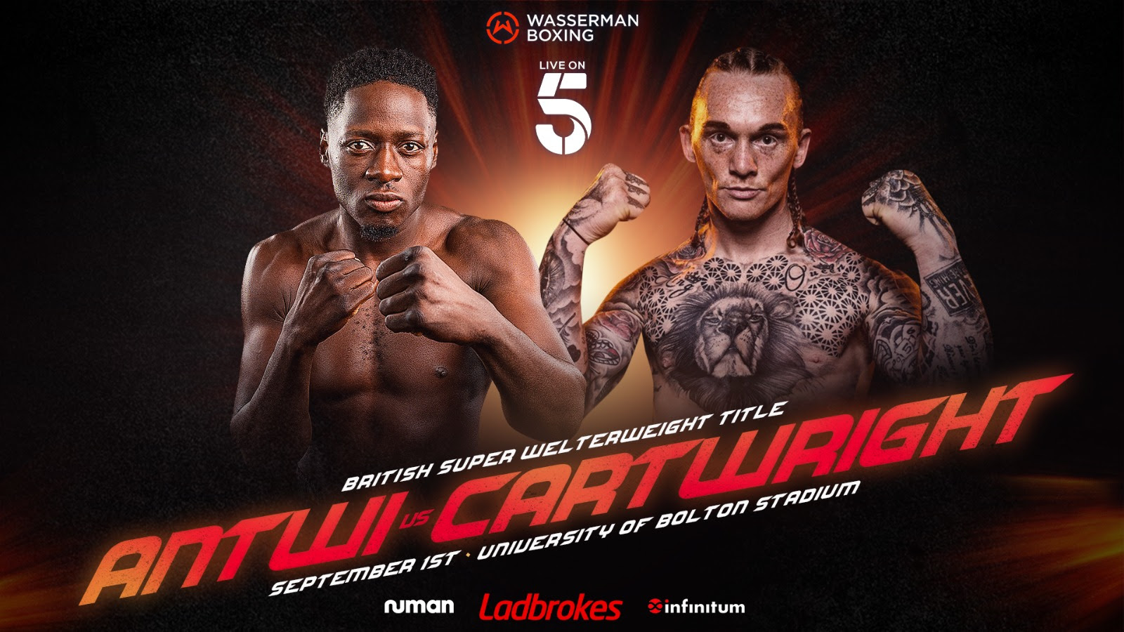 British title fight between Antwi & Cartwright confirmed for September 1st