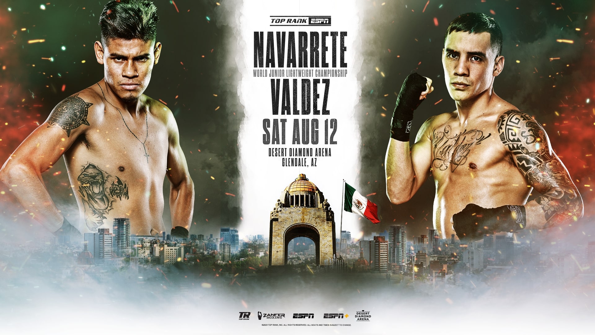 El 12 de agosto se disputará la pelea por el título mundial superpluma de la WBO entre Emanuel Navarrete y Oscar Valdez 