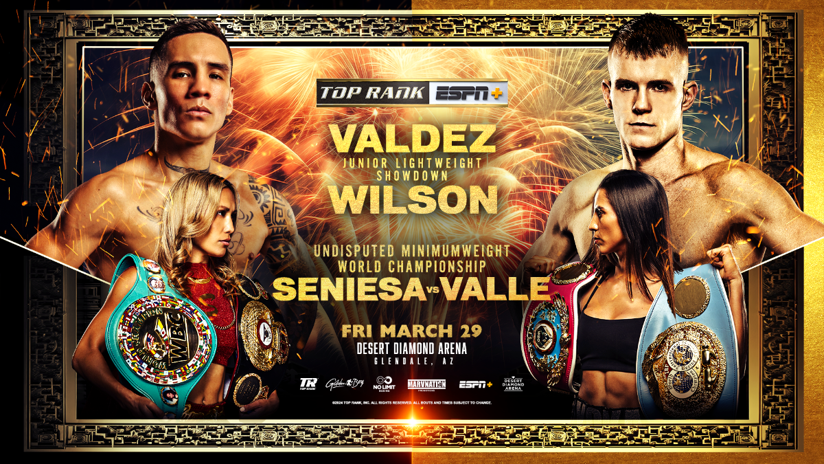 Valdez se enfrenta a Wilson en Glendale, Arizona - 31 de marzo