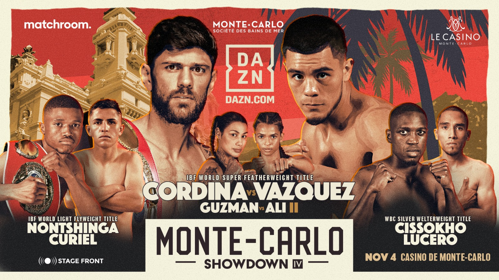 Cordina defends super featherweight crown in Monte Carlo on November 4