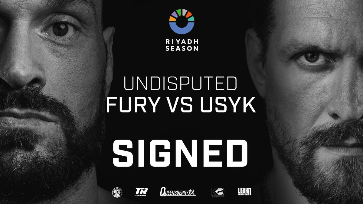 Fury-Usyk Confirmed by Riyadh Season, Top Rank & Queensberry Promotions