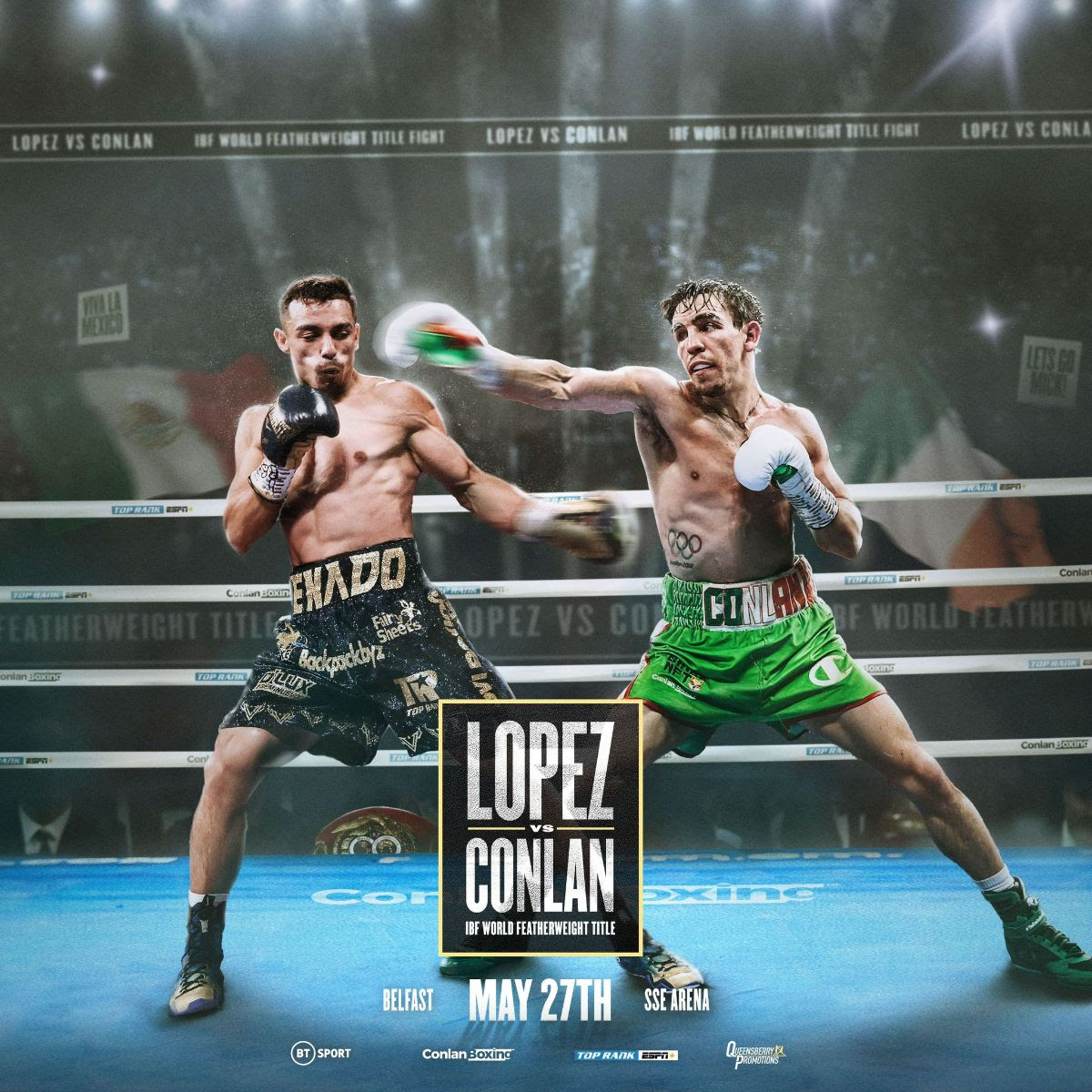 Michael Conlan retará a Luis Alberto Lopez por el título mundial de la IBF en Belfast, el 27 de mayo