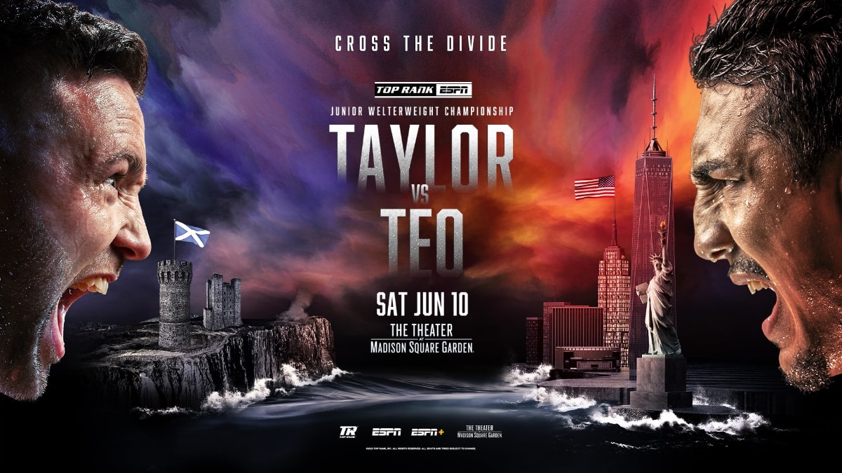 Josh Taylor-Teofimo López, duelo por el título del peso wélter júnior, el 10 de junio en el Madison Square Garden 