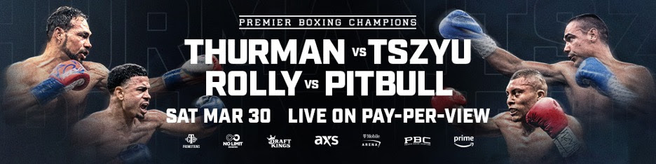 Tszyu vs. Thurman anunciado para el 30 de marzo por Amazon Prime PPV
