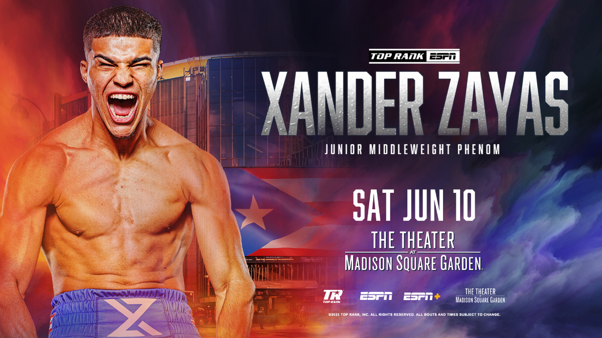 Xander Zayas to Fight for Second Annual Miguel Cotto Award in Co-Feature to Josh Taylor-Teofimo Lopez