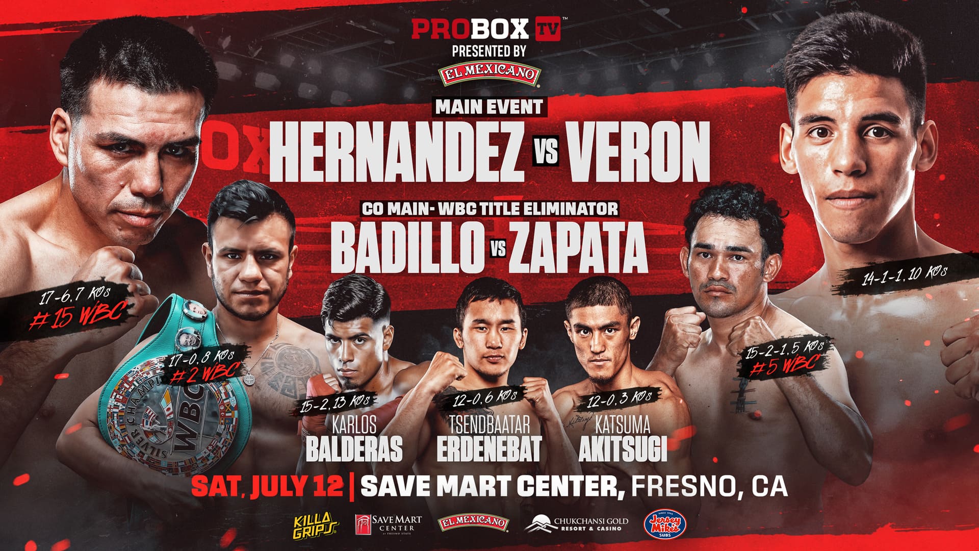 Vladimir Hernandez vs Francisco Daniel Veron, July 12, 2025